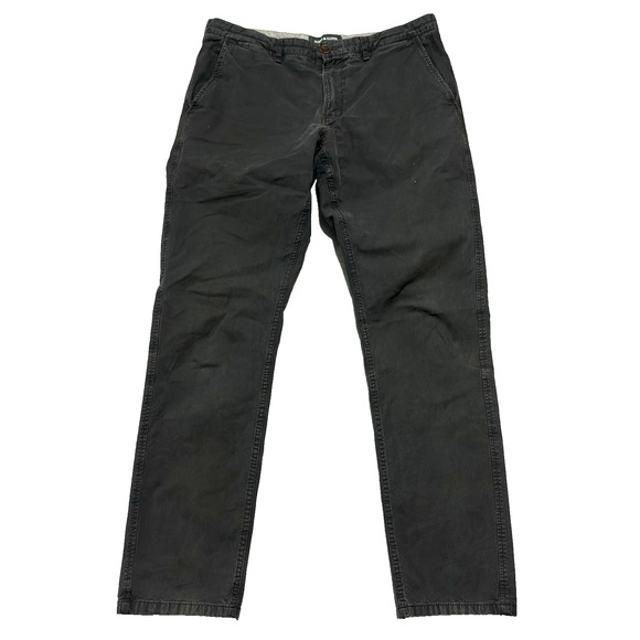 Rodd & Gunn Straight Fit Trouser Pants Mens Sz 34L (34x30) Black Textured - Picture 15 of 16